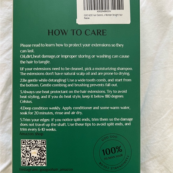 goo goo clip in hair extensions - Ombré ash brown to platinum #T9 - Picture 5 of 5